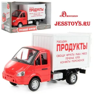 Машина инерционная «ГАЗель Грузовой фургон: Продукты» (№9077-А)