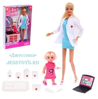 Кукла Доктор с ребенком (№8348)