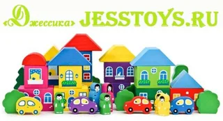 Деревянный конструктор Городок "Цветной Городок" (№8688-8)
