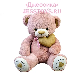 Мягкая игрушка Медведь "Блестящие сердце" (№60095/45)