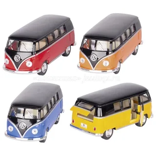 Модель металлическая Volkswagen Classical Bus 1962 с черной крышей (№5376DKT)
