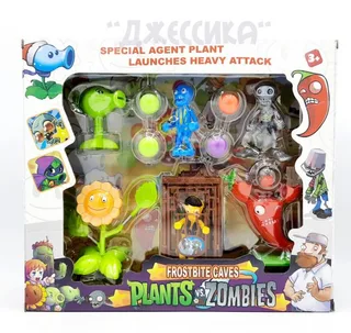 Набор фигурок для игры "Зомби и растения" (№83168-AA6)