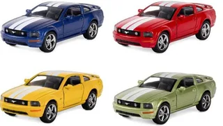Модель металлическая Ford Mustang GT 2006 с принтом (№KT5091DF)