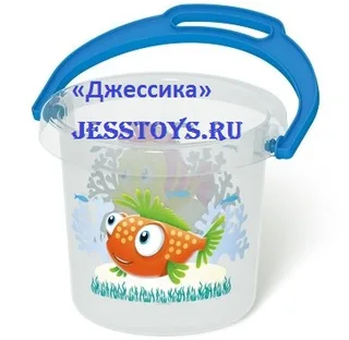 Ведро Мечта прозрачное 1,4л (№01290)