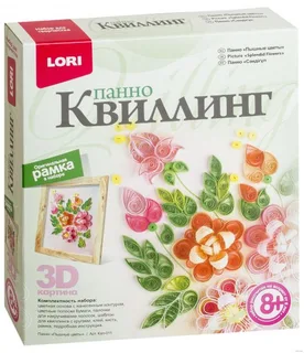 Квиллинг Панно "Пышные цветы" Квл-011