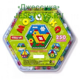 Мозаика шестигранная коробка 250 деталей (№01020)
