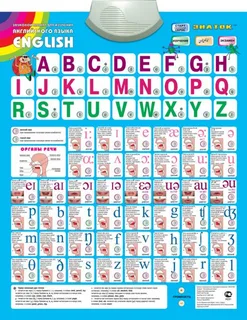 Электронный плакат говорящая Азбука English (PL-01)