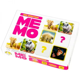 Настольная игра Мемо "Мир животных" (№03590)