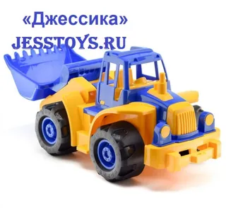 Трактор Богатырь с грейдером (№099)