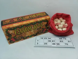 настольная игра С-197 Русское лото 26см.*12см.