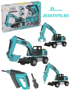 Конструктор с шуруповертом со световыми и звуковыми эффектами (№3202-12)