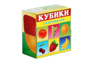 Кубики-пазлы "Фрукты" (Stellar) 4шт
