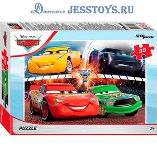 Пазл 35 элементов "Тачки - 4" (№91440)