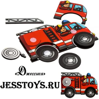 Деревянный конструктор на липучках