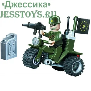 Конструктор Военный мотоцикл (№802)