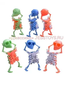 Игрушка-антистресс заводной «Скелет» (№00-4638)