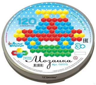 Мозаика 120 шестигранных фишек (№02075)