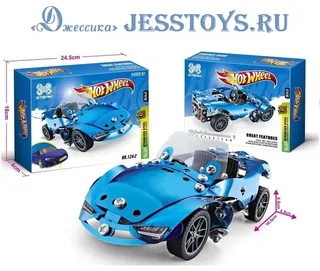 Конструктор металлический Hot Wheel «Капитан америка» (№124-2)