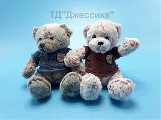 Мягкая игрушка Медведь в вязанной кофте (малый)
