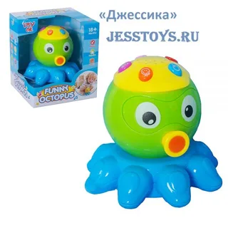 Осьминог музыкальная игрушка-ночник (№65151)