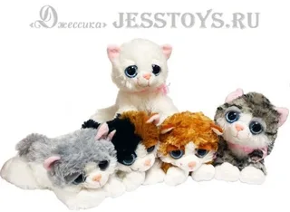 Мягкая игрушка Кошка с большими глазами (№13091/26)
