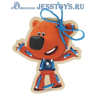 Игрушка деревянная Ми-ми-мишки шнуровка Кеша (№MMM-10)