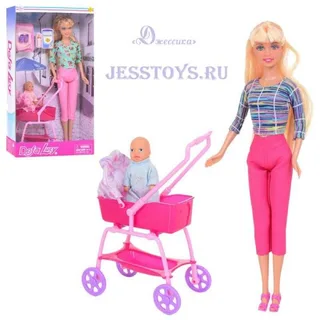 Кукла Defa Lucy с коляской и ребенком (№8358)