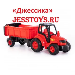 Трактор Чемпион с полуприцепом (№0445)