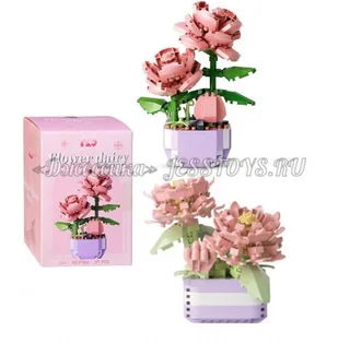 Конструктор с mini деталями «Нежный бутон» (№P1268-P1263)