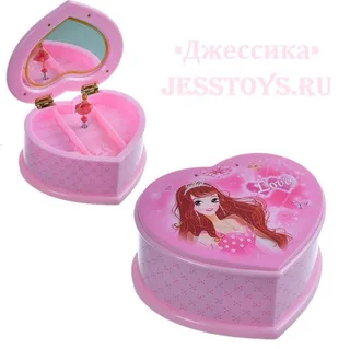 Шкатулка музыкальная Сердце (№6053)