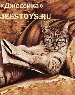 Картина по номерам "Бизнес кот" 40*50