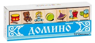 Деревянное Домино Игрушки (5555-3)
